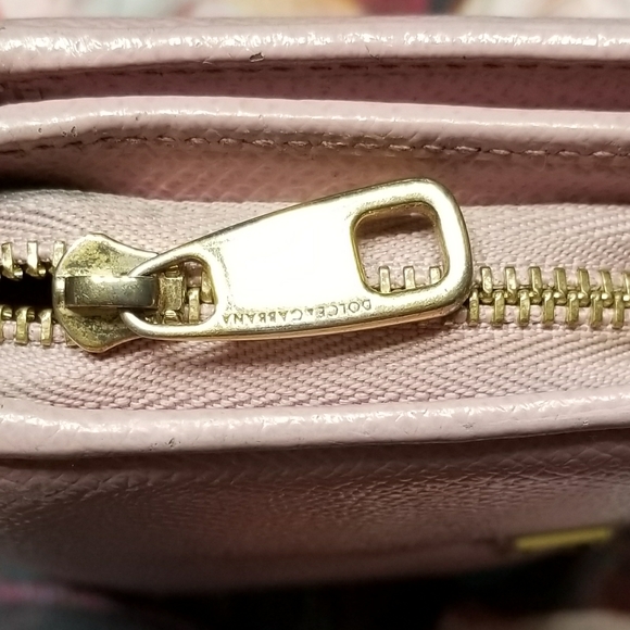 DOLCE & GABBANA Pink Zip Around Short Wallet - Picture 12 of 12